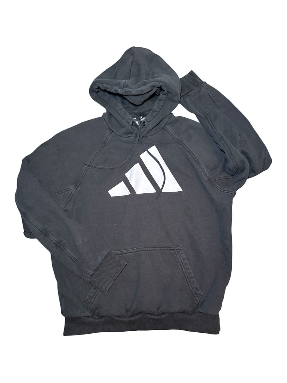 Adidas Casual Sports Pullover Hoodie Medium Black